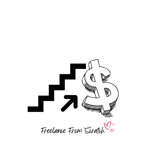 a dollar sign and stairs