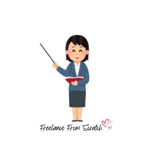 a cartoon of a woman holding a book and a pointer